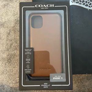 Coach Leather IPhone 11 case
